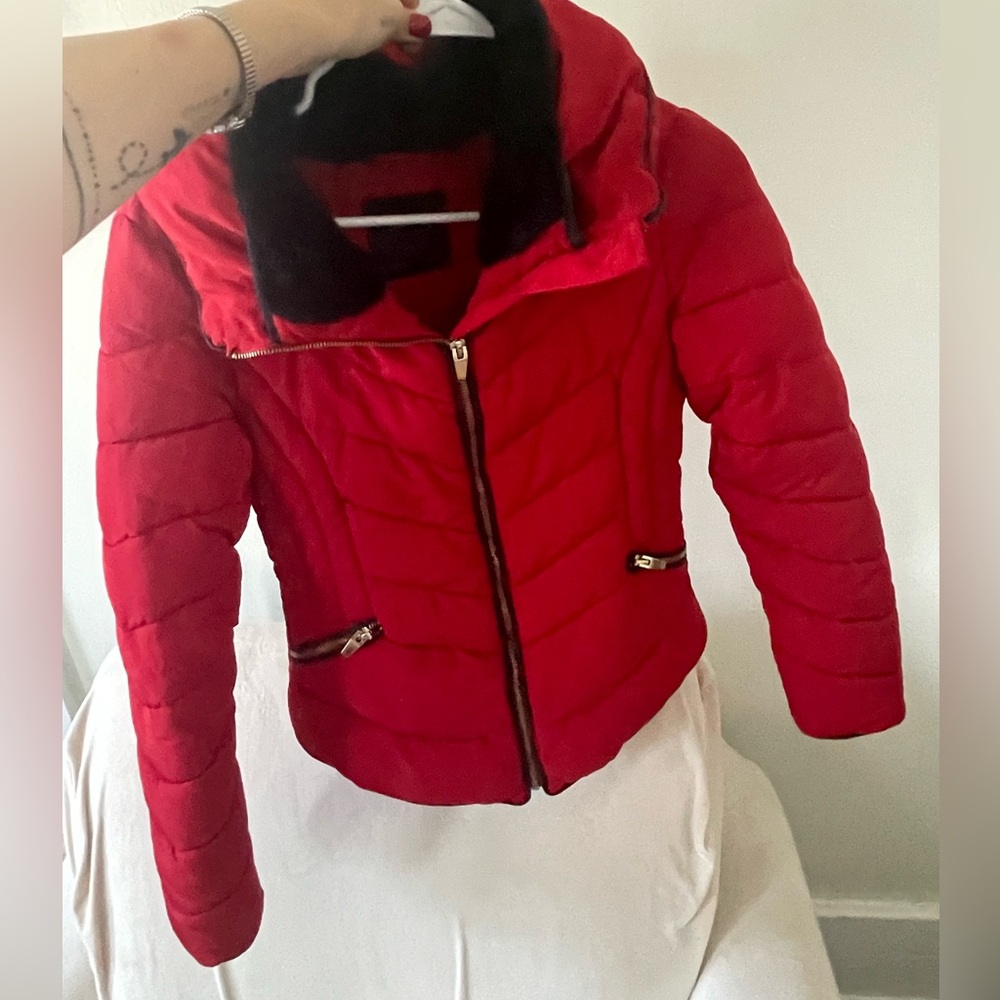 ZARA red coat